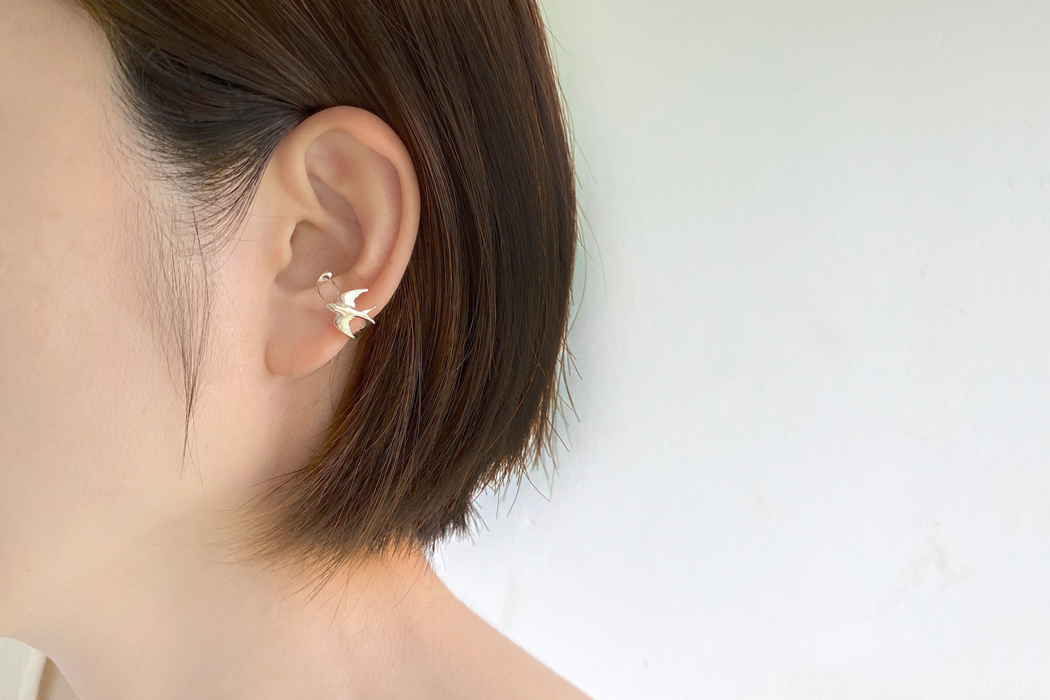 ツバメのイヤーカフ